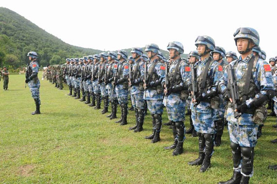 祖國帥氣的中國海軍陸戰(zhàn)隊(duì)