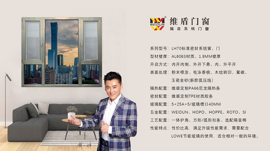 LH70標準密封系統窗、門 